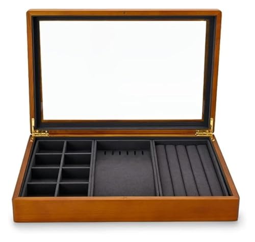 YHDMBBSHNB Schmuckkästchen, Schmuckschatulle aus Holz, Schmuckschatulle aus Holz, Ring-Display-Tablett, Armband(G) von YHDMBBSHNB