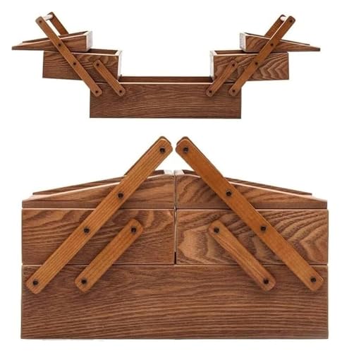 YHDMBBSHNB Schmuckkästchen, Schmuckschatulle aus Holz, Schmuckschatulle aus Holz mit Griff, multifunktionale Aufbewahrungsbox YHDMBBSHNB Schmuckkästchen, Schmuckschatulle aus Holz, Schmuckschatulle aus Holz mit Griff, multifunktionale Aufbewahrungsbox von YHDMBBSHNB