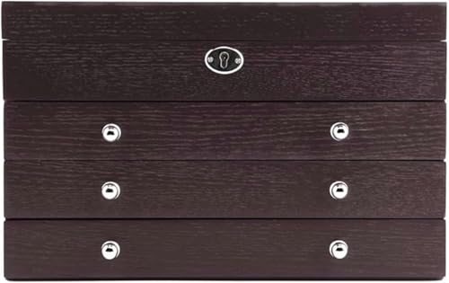 YHDMBBSHNB Schmuckkästchen, Schmuckschatulle aus Holz, Schmuckschatulle mit großer Kapazität im Retro-Stil, Organizer-Box, Make-up-Aufbewahrung for Frauen YHDMBBSHNB Schmuckkästchen, Schmuckschatulle aus Holz, Schmuckschatulle mit großer Kapazität im Retro-Stil, Organizer-Box, Make-up-Aufbewahrung for Frauen von YHDMBBSHNB