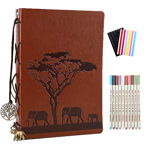 Fotoalbum zum selbstgestalten Schwarze Seiten, YHH Scrapbook Album zum Einkleben Vintage Leder Fotobuch Ringbuch babyparty Geburtstag Weihnachten Jahrestag Geschenk Männer Frauen Familie Elefant Fotoalbum zum selbstgestalten Schwarze Seiten, YHH Scrapbook Album zum Einkleben Vintage Leder Fotobuch Ringbuch babyparty Geburtstag Weihnachten Jahrestag Geschenk Männer Frauen Familie Elefant von YHH