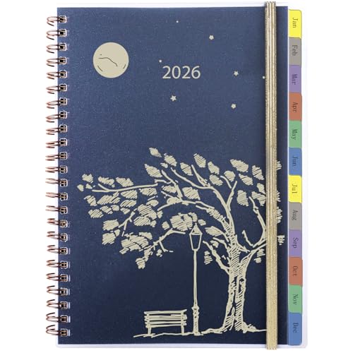 Kalender 2026 A5 1 Woche 2 Seiten mit Monatsregistern, Tasche, Mehr Passwort Notizen Kontakt, Buchkalender Terminplaner/Wochenplaner Ringbuch, Wochen/Monats Planer Spiralbindung, Jan.26-Dez.26 Kalender 2026 A5 1 Woche 2 Seiten mit Monatsregistern, Tasche, Mehr Passwort Notizen Kontakt, Buchkalender Terminplaner/Wochenplaner Ringbuch, Wochen/Monats Planer Spiralbindung, Jan.26-Dez.26 von YHH