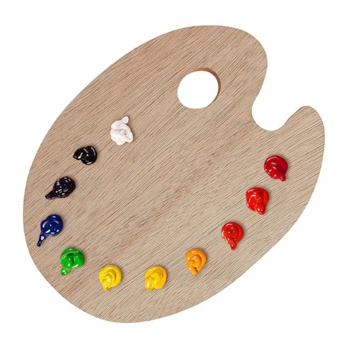 YHIJSR Holz Malen Palette Mischpalette, Malpalette Universalpalette für DIY Kunst Malerei für Öl- und Acrylmalerei 20x30 cm YHIJSR Holz Malen Palette Mischpalette, Malpalette Universalpalette für DIY Kunst Malerei für Öl- und Acrylmalerei 20x30 cm von YHIJSR