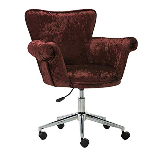 YHKJLYH Bürostuhl, 360° drehbar, Computerstuhl, niederländischer Samtstoff, bequem gepolstert, höhenverstellbar, schöner Arbeitsstuhl für Büro, Wohnzimmer, Schlafzimmer, Verstellbarer Schreibtischst YHKJLYH Bürostuhl, 360° drehbar, Computerstuhl, niederländischer Samtstoff, bequem gepolstert, höhenverstellbar, schöner Arbeitsstuhl für Büro, Wohnzimmer, Schlafzimmer, Verstellbarer Schreibtischst von YHKJLYH