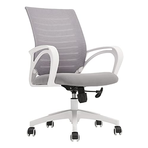 YHKJLYH Bürostuhl mit mittlerer Rückenlehne und Netzstoff, für Zuhause, Chefsessel, Computer-Schreibtischstuhl, höhenverstellbar, Drehstuhl YHKJLYH Bürostuhl mit mittlerer Rückenlehne und Netzstoff, für Zuhause, Chefsessel, Computer-Schreibtischstuhl, höhenverstellbar, Drehstuhl von YHKJLYH