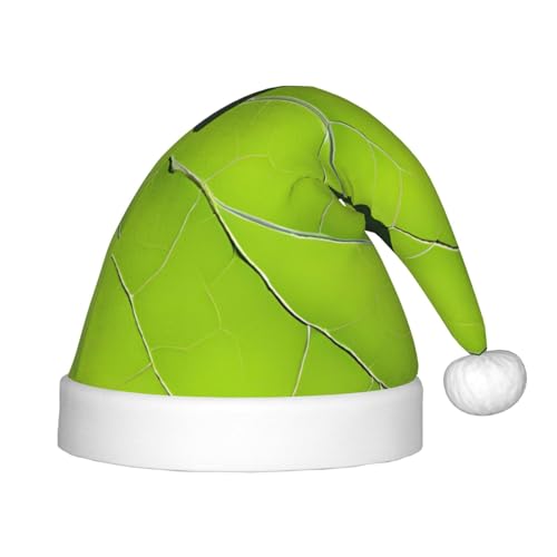 YHLKLWKSZC Weihnachtsmütze mit Froschblatt-Motiv, bedruckt, Weihnachtsmannmütze, weich und bequem, 1 Stück von YHLKLWKSZC