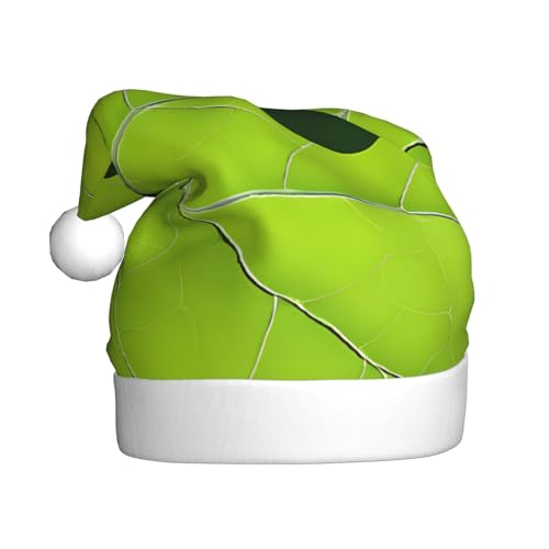 YHLKLWKSZC Weihnachtsmütze mit Froschblatt-Motiv, bedruckt, Weihnachtsmannmütze für Erwachsene, Unisex, Urlaub von YHLKLWKSZC