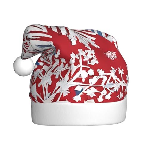 YHLKLWKSZC Weihnachtsmütze mit Glitzer-Pailletten, Punktemütze, Weihnachtsmannmütze für Erwachsene, Unisex, Urlaubskappe von YHLKLWKSZC