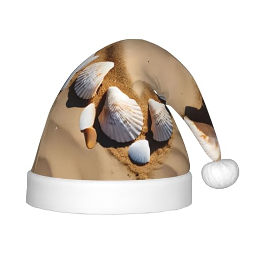 YHLKLWKSZC Weihnachtsmütze mit Sanddruck, bedruckt, Weihnachtsmannmütze, Weihnachtsmannmütze, weich und bequem, 1 Stück von YHLKLWKSZC