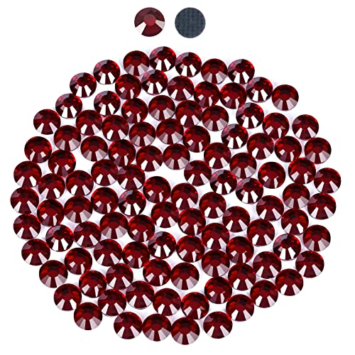 2880 Hotfix-Strasssteine,Flatback Glitzersteine Stones, Glas, runde Kristalle Strasssteine, Edelsteine​zum Basteln, für Kleidung, Schuhe, Taschen, DIY-Dekoration,Siam,SS16,3.8MM-4MM von YHMQ DU