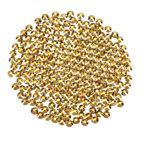 YHMQ DU 1440PCS Stücke Strasssteine, Nagel Kristalle + Strasssteine Für Nägel, Kristall Gold hematite + SS6(1.8+2.0mm) von YHMQ DU