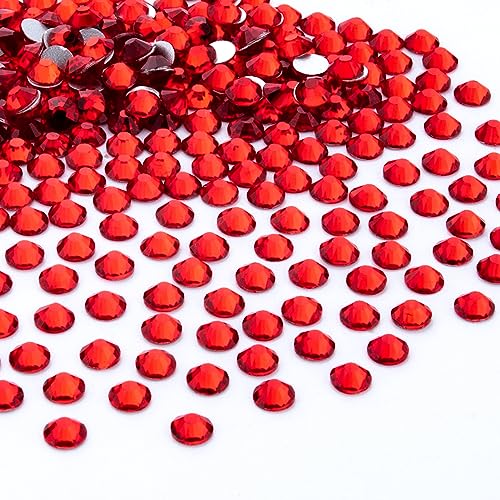 YHMQ DU 2880 Stücke Strasssteine, Nagel Kristalle - Strasssteine Für Nägel, Kristall Red - SS16(3.8-4.0mm) von YHMQ DU