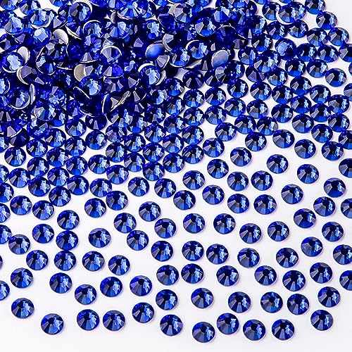 YHMQ DU 2880 Stücke Strasssteine, Nagel Kristalle - Strasssteine Für Nägel, Kristall Royal Blue - SS10(2.6-2.8mm) von YHMQ DU