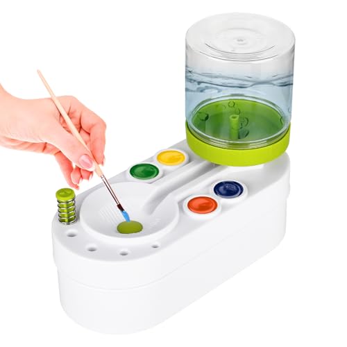 YHNDECO Pinselreiniger Bürstenspüler Brush Cleaner, Pinsel Reinigungsgerät Paint Brush Rinser Automatische Pinselspüler mit Fließendem Wasserkreislauf für Acryl, Aquarell, Malerei YHNDECO Pinselreiniger Bürstenspüler Brush Cleaner, Pinsel Reinigungsgerät Paint Brush Rinser Automatische Pinselspüler mit Fließendem Wasserkreislauf für Acryl, Aquarell, Malerei von YHNDECO