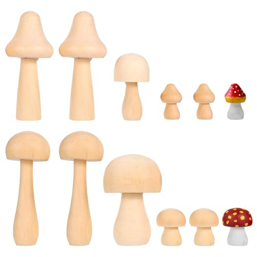 12 Stück Holzfiguren Puppen Kinder Bemalen Basteln Holz Für DIY Natürliche Holzfiguren Holzfiguren Dekoration Kleine Holzfiguren Zum DIY Für DIY Geburtstag Dekoration Bemalen Basteln von YHNMMNO