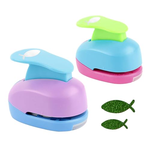 YHNMMNO 2 Stück Stanzer Fisch Motivstanzer Papierstanzer Motivlocher Stanzer Set,Stanzer Kinder für DIY Scrapbook,Fotoalbum Handwerk,Grußkarten oder Streudeko YHNMMNO 2 Stück Stanzer Fisch Motivstanzer Papierstanzer Motivlocher Stanzer Set,Stanzer Kinder für DIY Scrapbook,Fotoalbum Handwerk,Grußkarten oder Streudeko von YHNMMNO