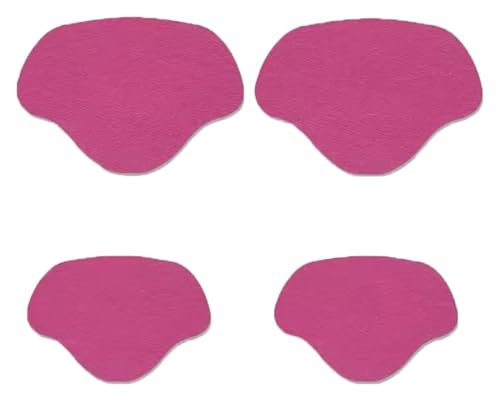 2 Paar selbstklebende Innenschuh-Flicken for Löcher, Schuhloch-Reparatur-Patch-Set for Sneaker, klein und groß(Pink 1) von YHNNH