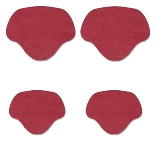 2 Paar selbstklebende Innenschuh-Flicken for Löcher, Schuhloch-Reparatur-Patch-Set for Sneaker, klein und groß(Red 1) von YHNNH