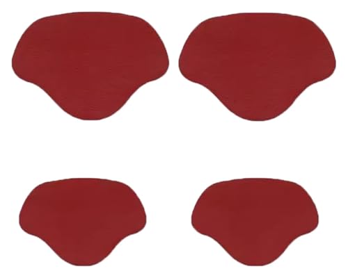 2 Paar selbstklebende Innenschuh-Flicken for Löcher, Schuhloch-Reparatur-Patch-Set for Sneaker, klein und groß(Red 2) von YHNNH