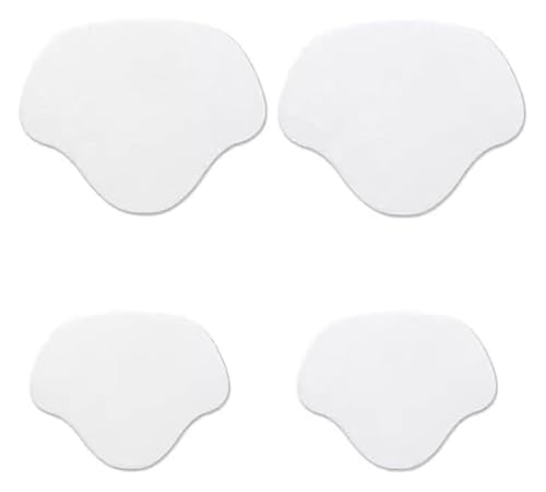 2 Paar selbstklebende Innenschuh-Flicken for Löcher, Schuhloch-Reparatur-Patch-Set for Sneaker, klein und groß(White 1) von YHNNH