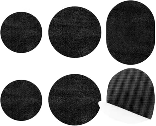 3 Paar selbstklebende Fersenlochflicken for die Rückseite von Sportschuhen, Kit, weich und langlebig(Black) von YHNNH
