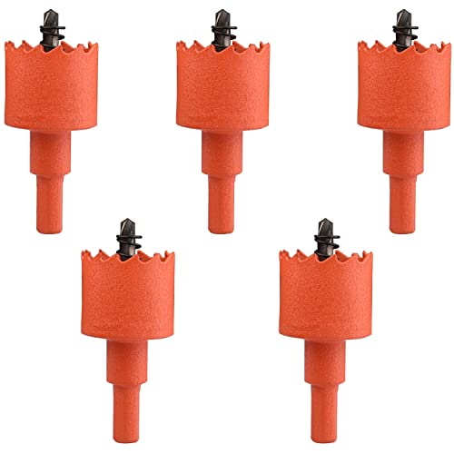 5 Stück Bimetall-Lochsäge, HSS-Zentrierbohrer, Lochsägendurchmesser 27–35 mm, kann problemlos Holz, Kunststoff, Sperrholz und dünnes Metall bohren(Diameter 35mm) von YHNNH