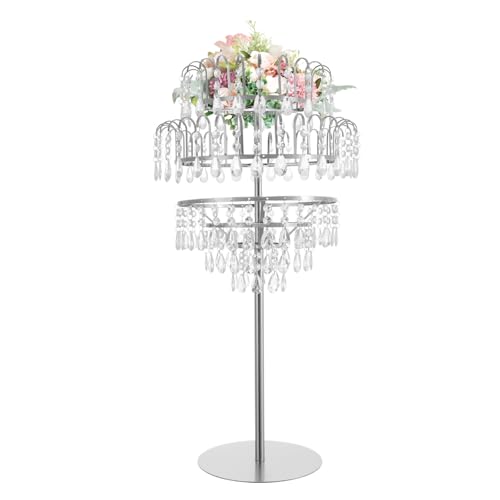 5-stöckiger Blumenständer for Hochzeiten – Elegante Tischvase als Tafelaufsatz for Hochzeiten, Partys und als Dekoration for Zuhause(Silver) von YHNNH