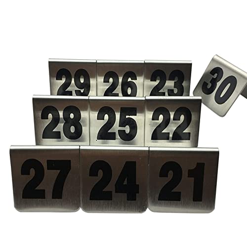 For Restaurant-Café-Partys, Hochzeiten, Tischschilder – stapelbare Aufbewahrung – verwendeter Kartenzyklus – digital 1 bis 50/100/1 bis 100(1 to 50) von YHNNH