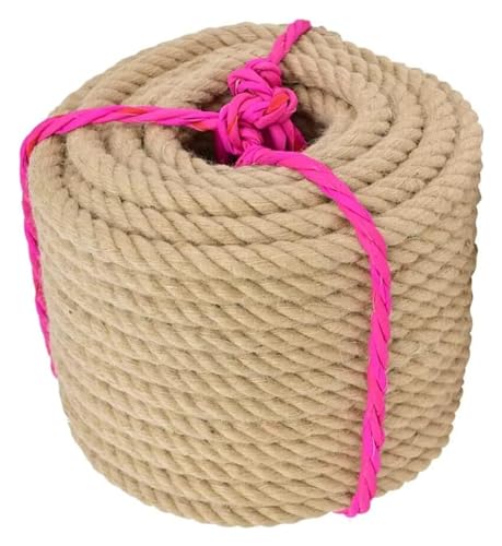 Gedrehtes Manila-Seil, Juteseil, 18 mm, Starke Juteschnur, Robustes Hanfseil for DIY-Katzenkratzer, Gartenarbeit(18MM 20M) von YHNNH