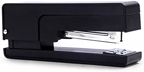 Hochleistungshefter, Manueller Hefter for Zuhause, 360-Grad-Drehhefter, Desktop-Hefter mit Heftklammern, scharfer Meißel for Büro und Schule(A-black) von YHNNH