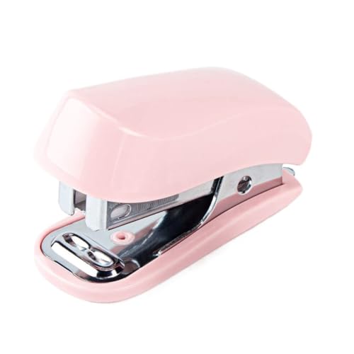 Hochleistungshefter, Manueller Hefter for den Heim-Desktop-Hefter, Büro-Schreibwaren-Hefter, tragbare Bindemaschine for die Büroschule(Pink) von YHNNH