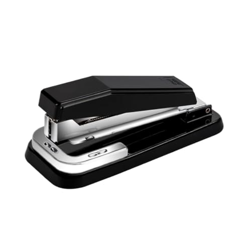 Hochleistungshefter, Manueller Hefter for den Heimbürobedarf, rotierender Desktop-Hefter, dekorativ, geeignet for Einsatz im Büro und Klassenzimmer(Black) von YHNNH