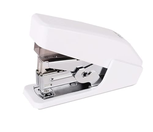 Hochleistungshefter, Manueller Hefter for zu Hause, federbetrieben, manueller, klein, Anti-Stau, Büro, Verwaltung, Desktop, Studenten, dekorativ(White) von YHNNH
