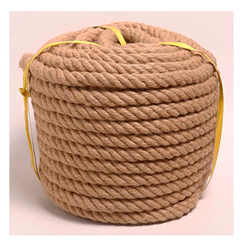 Juteseil, 50 m, nautische Seile, Manila-Seil, großes dekoratives Hanfseil, 8/10/12 mm dick, robust, for Handwerk, Gartenarbeit, Bündelung, Heimwerken von YHNNH