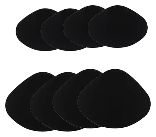 Patch, 2/4/6 Paar selbstklebender Fersenloch-Patch for die Rückseite von Sportschuhen, Lederschuhen und High Heels(Black,4pair) von YHNNH