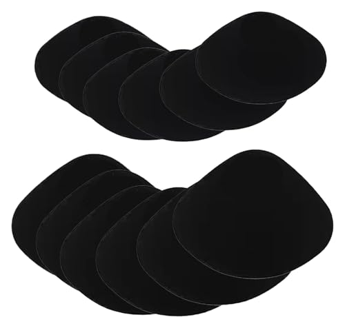 Patch, 2/4/6 Paar selbstklebender Fersenloch-Patch for die Rückseite von Sportschuhen, Lederschuhen und High Heels(Black,6pair) von YHNNH