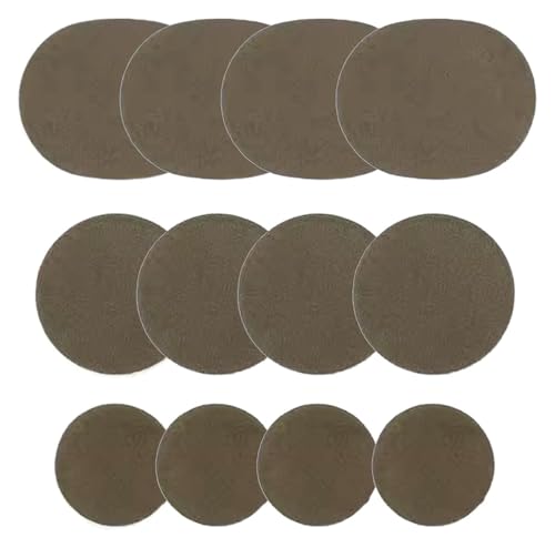 Patch, 6/12 Stück selbstklebender Fersenloch-Patch for die Rückseite von Sportschuhen, Lederschuhen und High Heels(Bruin,12pcs) von YHNNH