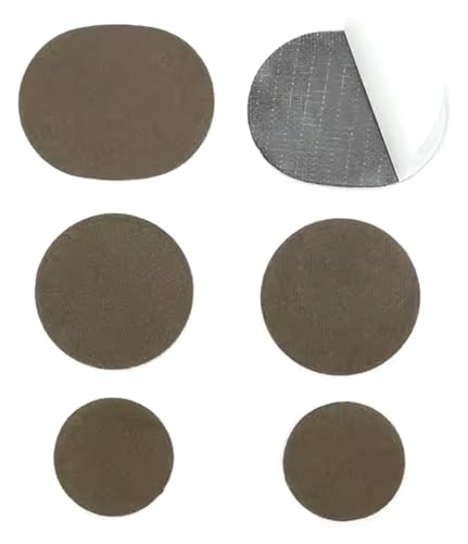 Patch, 6/12 Stück selbstklebender Fersenloch-Patch for die Rückseite von Sportschuhen, Lederschuhen und High Heels(Bruin,6pcs) von YHNNH