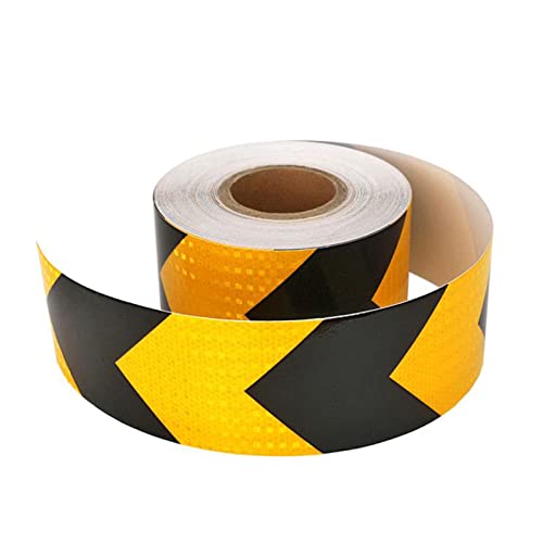 ReArrow Warnband, selbstklebendes Markierungsband, hochintensiver reflektierender Aufkleber for Auto und LKW(Black) von YHNNH