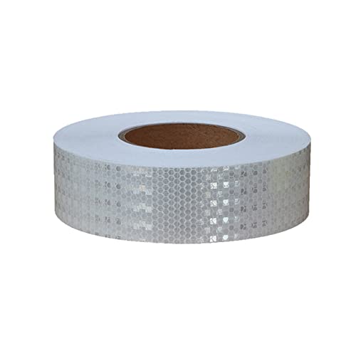Reflektierende Aufkleber, selbstklebendes Klebeband, Warnband for Auto, LKW, Motorrad(Wit) von YHNNH