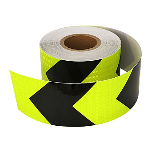 Reflektierendes Klebeband, Warnband, selbstklebendes Markierungsband, hochintensiver reflektierender Aufkleber for Auto, LKW(Black Green) von YHNNH