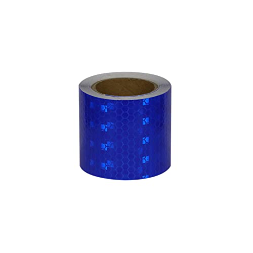 Reflektierendes Klebeband, Warnband, selbstklebendes Markierungsband, hochintensiver reflektierender Aufkleber for Auto, LKW(Blu) von YHNNH