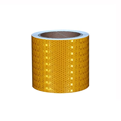 Reflektierendes Klebeband, Warnband, selbstklebendes Markierungsband, hochintensiver reflektierender Aufkleber for Auto, LKW(Oranje) von YHNNH