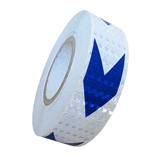 Reflektierendes Klebeband Warnband Selbstklebende reflektierende Aufkleber(Blue White) von YHNNH