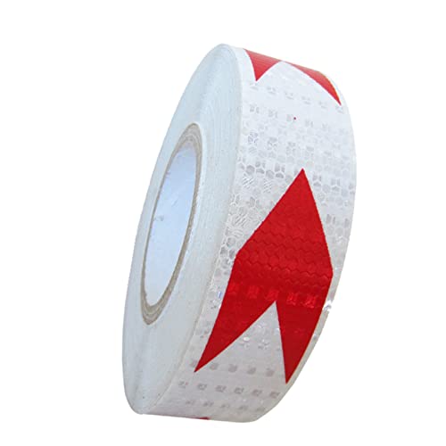 Reflektierendes Klebeband Warnband Selbstklebende reflektierende Aufkleber(Red White) von YHNNH