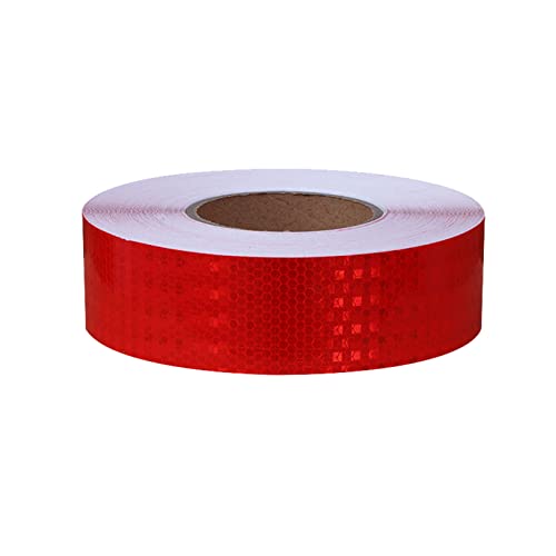 Reflektierendes Klebeband Warnband Selbstklebender hochintensiver reflektierender Aufkleber(Red) von YHNNH