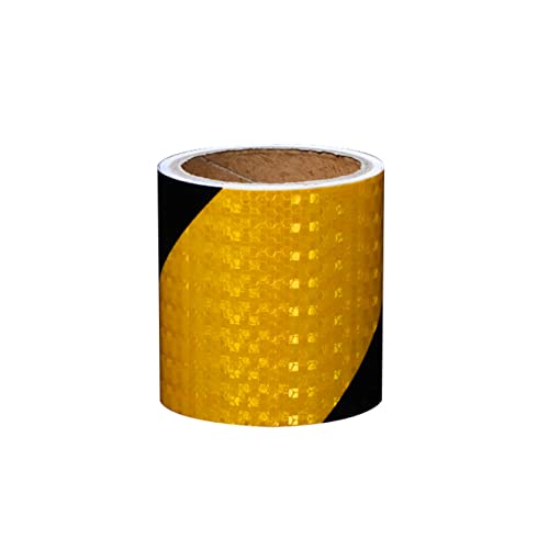 Reflektierendes Klebeband Warnig Reflektierender Aufkleber Selbstklebendes Markierungsband(Black) von YHNNH