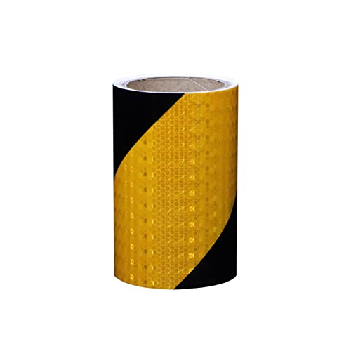 Reflektierendes Klebeband Warnig Reflektierender Aufkleber Selbstklebendes Markierungsband(Black) von YHNNH