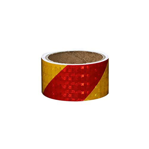 Reflektierendes Klebeband zur Markierung von Gefahrenwarnbändern, selbstklebende reflektierende Aufkleber(Red) von YHNNH