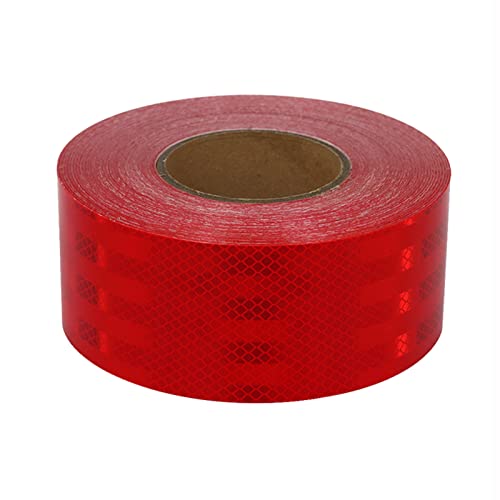Selbstklebender reflektierender Aufkleber aus hochintensivem Acrylmaterial, Markierungsabsperrband(Red) von YHNNH