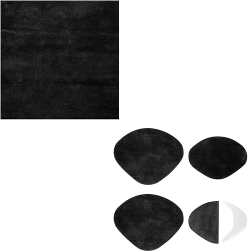 Selbstklebendes Innenschuh-Flicken-Set for Reparaturlöcher, Sneaker-Fersen-Reparaturflicken, weich und langlebig(Black) von YHNNH